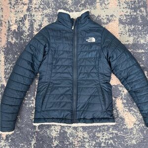 The North Face Blue Puffer Reversible Jacket